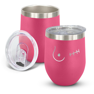 Unilateral Mastectomy PINK Stemless Wine Tumbler