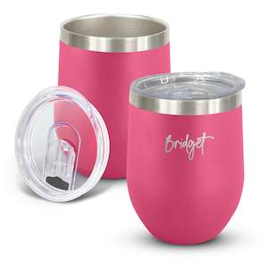 Fundraisers Pink: Personalised PINK Stemless Wine Tumbler