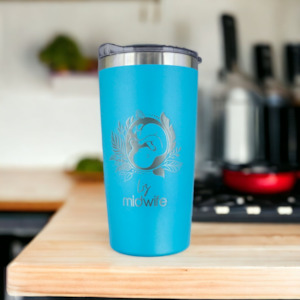 Laser Engraved Drinkware: Profession Series - Personalised Engraved Coffee Tumbler - Midwife or Obstetrician