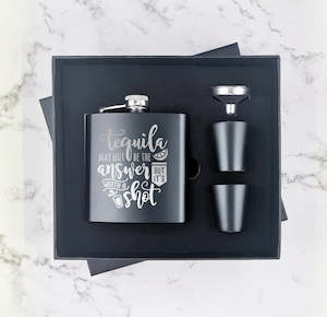 Hip Flasks General: Tequila Might Not Be The Answer, But It's Worth A Shot - Hip Flask Gift Set