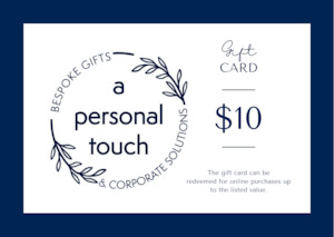 A Personal Touch Gift Card