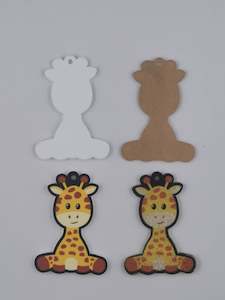 Acrylic Sublimation Blanks: Giraffe - Sublimation Acrylic Blank with SVG