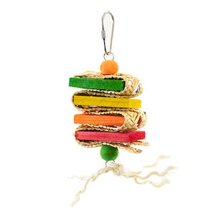 Criss-Cross Short-Stack 15cm | Budgie Activity Toy