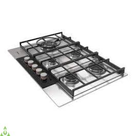 Midea 75cm 5 Burner Gas Hob Stainless Steel with Grill Plate, RPK