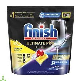 Finish Ultimate Pro Dishwasher 32 Tablets All In 1