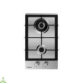 Midea 30cm 2 Burner Gas Hob Stainless Steel