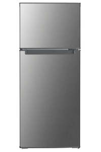 Imprasio 125L Top Mount Fridge Freezer Stainless Steel IMTMF125SS