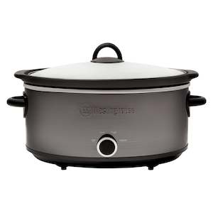 6.5L Slow Cooker Black Stainless