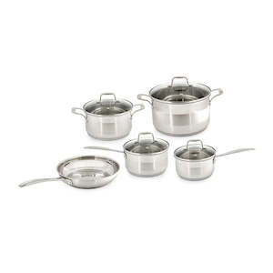 5 Pce Stainless Steel Pot And Pan Set