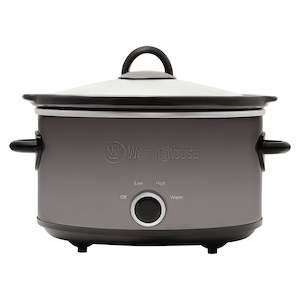 3.5L Slow Cooker Black Stainless