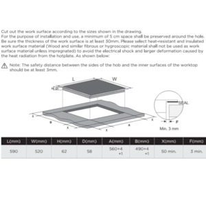 Midea 60cm 4-zone Induction Cooktop MC-IF7454AJ1-A