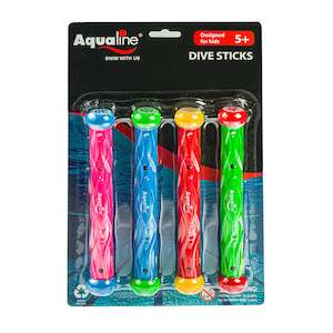 Pool Diving Sticks: Aqualine Dive Stick Pool Toy (4 Pack)