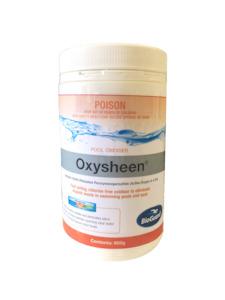 Swimming pool construction - concrete or fibre glass - below ground: BioGuard Oxysheen 900g