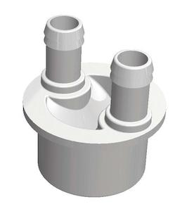 Manifolds And Manifold Wye: Manifold Water 2 Port - 19mm Barb x 50mm Spg End