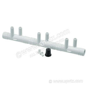 Manifolds And Manifold Wye: Air Manifold 3/4"RB x 3/8"SB (6PT)