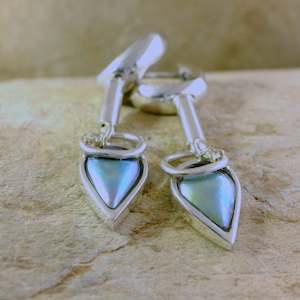 Pearl Ocean Arrow Teardrop Earrings