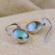 Pearl Solitaire Drop Hook Earrings