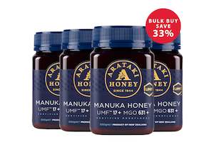 4 Pack - Manuka Honey UMF™17+ (MGO 631+) 500g