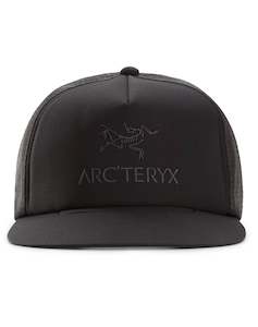 Logo Flat Brim Trucker Hat