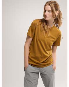 Womens Shirts Tops: Lana Merino Wool Crew Neck Shirt SS Women's