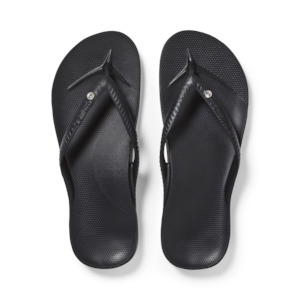 Arch Support Jandals - Classic - Crystal Black