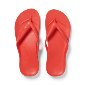 Footwear: Arch Support Jandals - Classic - Coral