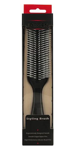 Brushes Combs: Jorgen Hair Brush Black 7 Row