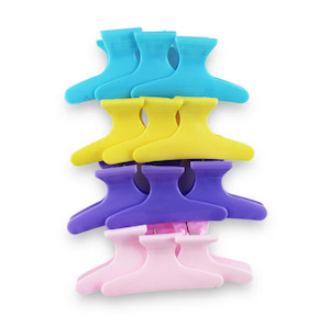 Butterfly Clips Large Coloured 12 Pack