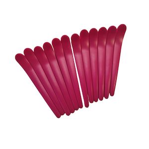 Hair Accessories: HBP - Sectioning Clip Nylon Fuchsia 12 pk