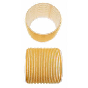 Hair Accessories: Yellow 65mm Velcro Rollers 6pk