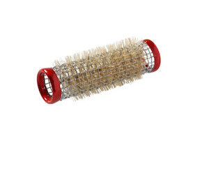 Hair Accessories: Metal Brush Rollers Red 18mm 12 Pack