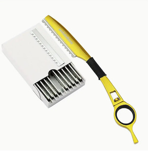 Scissors Thinners: Swivel Razor - Gold