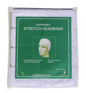 Disposable Headband Poly Cotton 48pk