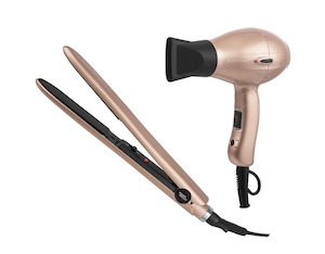 Hair Electrical: Silver Bullet -  Styleaway Hair Dryer and Straightener Travel Set