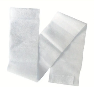 Disposable Velcro Cloth Headband White 25pk