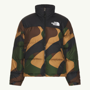 96 Retro Nuptse Jacket - TNF Black/Block Camo Print