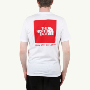 SS Box NSE Tee - TNF White/TNF Red