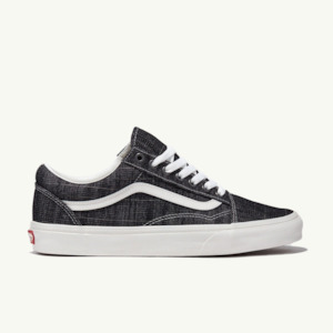 Old Skool Threaded Denim - Black/White