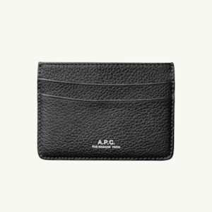 Andre Cardholder - Black Grain Leather