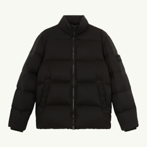 Clothing: Jacket Wool Twill Down Puffer Ghost Patch - Black 2981