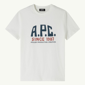 Print Label T-Shirt - Blanc