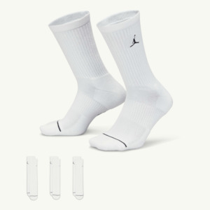 Jordan Everyday Crew Socks 3PK - White