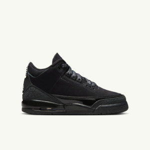 Grade School Air Jordan 3 Retro - 'Black Cat'