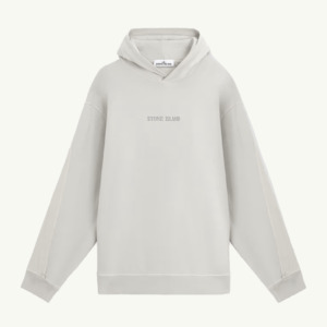 Clothing: Sweatshirt Chest Logo Hooded - Grey 6081