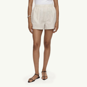 Clothing: Alisa Short - Ivory Stripe