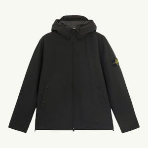 Clothing: Jacket Patch Hooded Soft Shell Primaloft - Black 2981