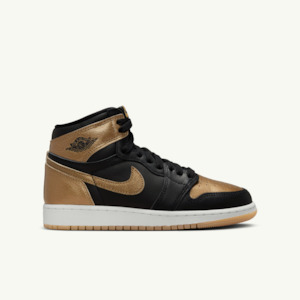 Clothing: Grade School Air Jordan 1 Retro High OG - 'Metallic Gold'