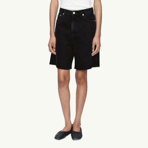 Relaxed Jean Short - Black