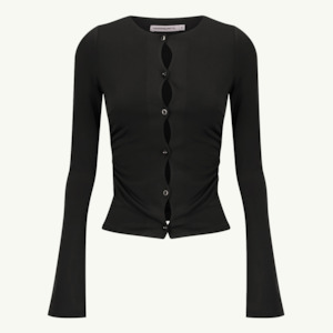 Eileen Jersey Top - Black