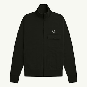 Pocket Detail Track Jacket - Black